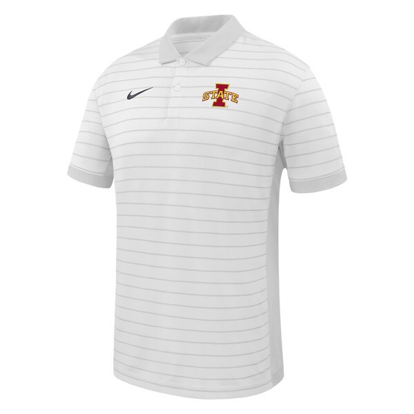 Nike® I-State Fanwear 25 White Polo